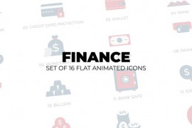 Finance Economy - Set of 16 Animation Icons 42135643