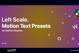 Left Scale Motion Text Presets Vol. 08 for DaVinci Resolve 47045101