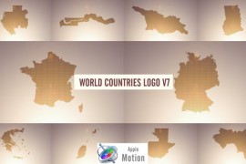 World Countries Logo & Titles V7 - Apple Motion 40871546