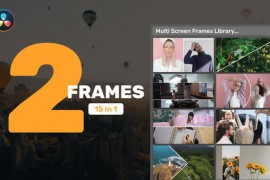 Multi Screen Frames Library - 2 Frames for DaVinci Resolve 42613239