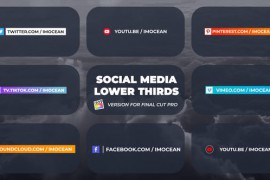 Colorful Social Media Lower Thirds | FCPX 45505935