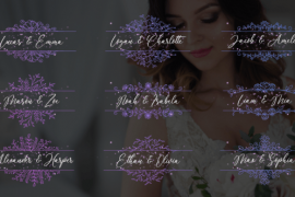 Wedding Titles - Horizontal Frames 51049650