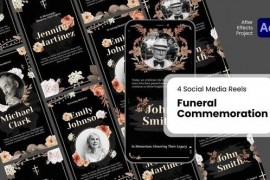 Social Media Reels - Funeral Commemoration After Effect Templates 52294916