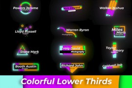 Colourful Lower Thirds 32610868