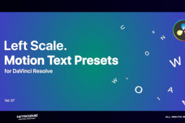 Left Scale Motion Text Presets Vol. 07 for DaVinci Resolve 47044691
