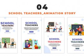 Vector School Teacher Character Instagram Story 48655576