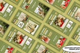 New Year Social Media Stories | Mogrt 50012427