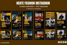 Heate Fashion Instagram Template | MOGRT Files 47426680