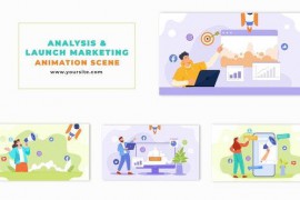 Startup Analysis and Launch Marketing Vector Animation Scene 48801340