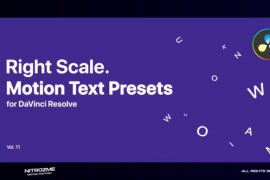 Right Scale Motion Text Presets Vol. 11 for DaVinci Resolve 47355647