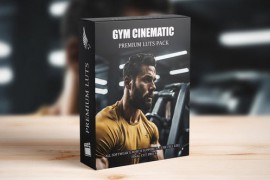 Golden Dark Luxury Gym Workout Minimalist Cinematic Film Moody HDR LUTs Pack 49884374