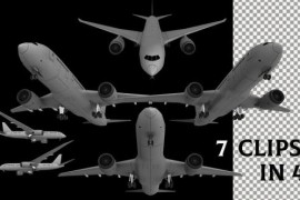 Airplane with Alpha Channel - 4K Pack 39464125