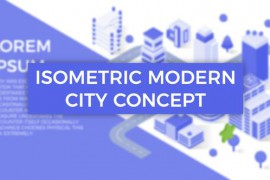 Isometric Modern City Concept 24540985