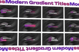 Modern Gradient Titles 49205013
