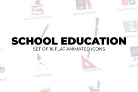 School Education - Set of 16 Animation Icons 41956631