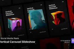 Free Download:Reels - Vertical Carousel Slideshow Effect After Effects Project Files 59157330
