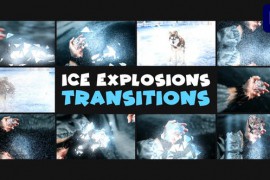 Ice Explosions Transitions | Premiere Pro MOGRT 49001815
