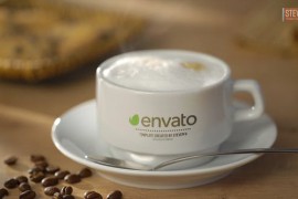 Coffee Cappuccino Mockup Logo Opener 46158812