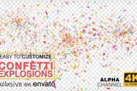 4K Celebration Confetti Burst Pack 24133742