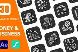 Free Download:30 Money & Business Icons Pack | After Effects & Lottie Animation 62269737