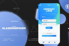 Gradient Glassmorphism Mobile Scene 46317284