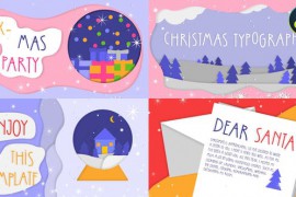 Christmas Greetings Colorful Scenes | DaVinci Resolve 42462599