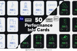 Fitness Performance Info Cards For After Effects 50409146