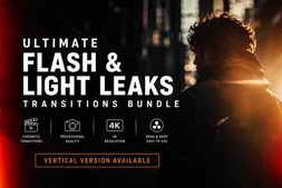 Free Download:Ultimate Flash & Light Leaks Transitions Bundle DaVinci Resolve 63917541