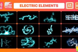 Hand Drawn Electric Elements Pack | FCPX 24211891