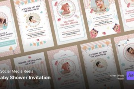 Baby Shower Invitation - Instagram Reel Template 46169537
