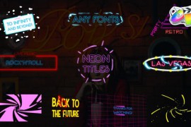 Neon Titles Pack | FCPX 25426767
