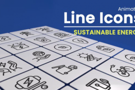50 Animated Sustainable Energy Line Icons 50120969