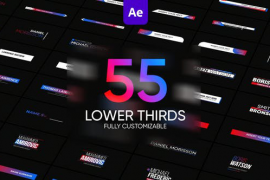 55 Lower Thirds | After Effects 49767214