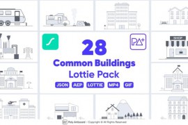 Common Building Icons Lottie Pack 48663200