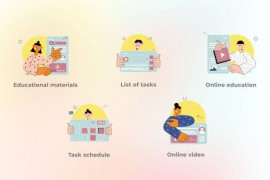 Online Education - Big Hands Flat Concepts 44462230