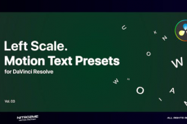 Left Scale Motion Text Presets Vol. 03 for DaVinci Resolve 46705550
