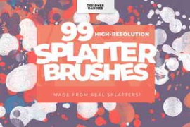 Free Download:Paint Splatter Brushes