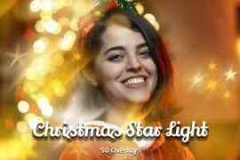 Free Download:3dMotional – 50 Christmas Star Light Overlays