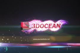 Glowing Particles Logo Reveal 2 8538634