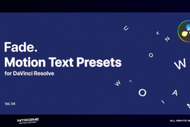 Fade Motion Text Presets Vol. 04 for DaVinci Resolve 46705524
