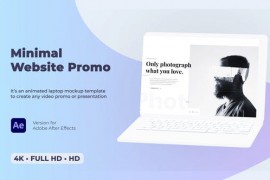 Minimal Website Promo - Laptop Mockup 29505029