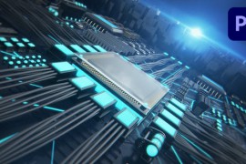 CPU 3D Technology Logo Intro - Premiere Pro 43606480