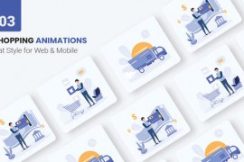 Shopping Online Animations - Flat Concept 45801372