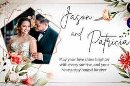 Free Download:Floral Wedding Invitation 60316507