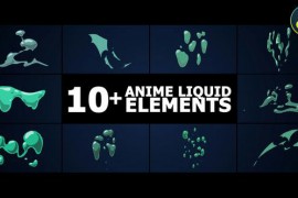 Anime Liquid Elements | DaVinci Resolve 50345650