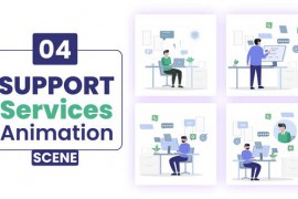 Support Services Animation scene After effect 51506583