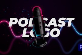 Podcast Microphone Logo Reveal 50929894