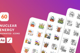 Nuclear Energy Animated Icons | After Effects 48498375