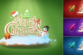 Christmas & New Year Greeting Card Logo Reveal 9729675