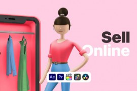 Explainer Girl Online Shopping 50622934